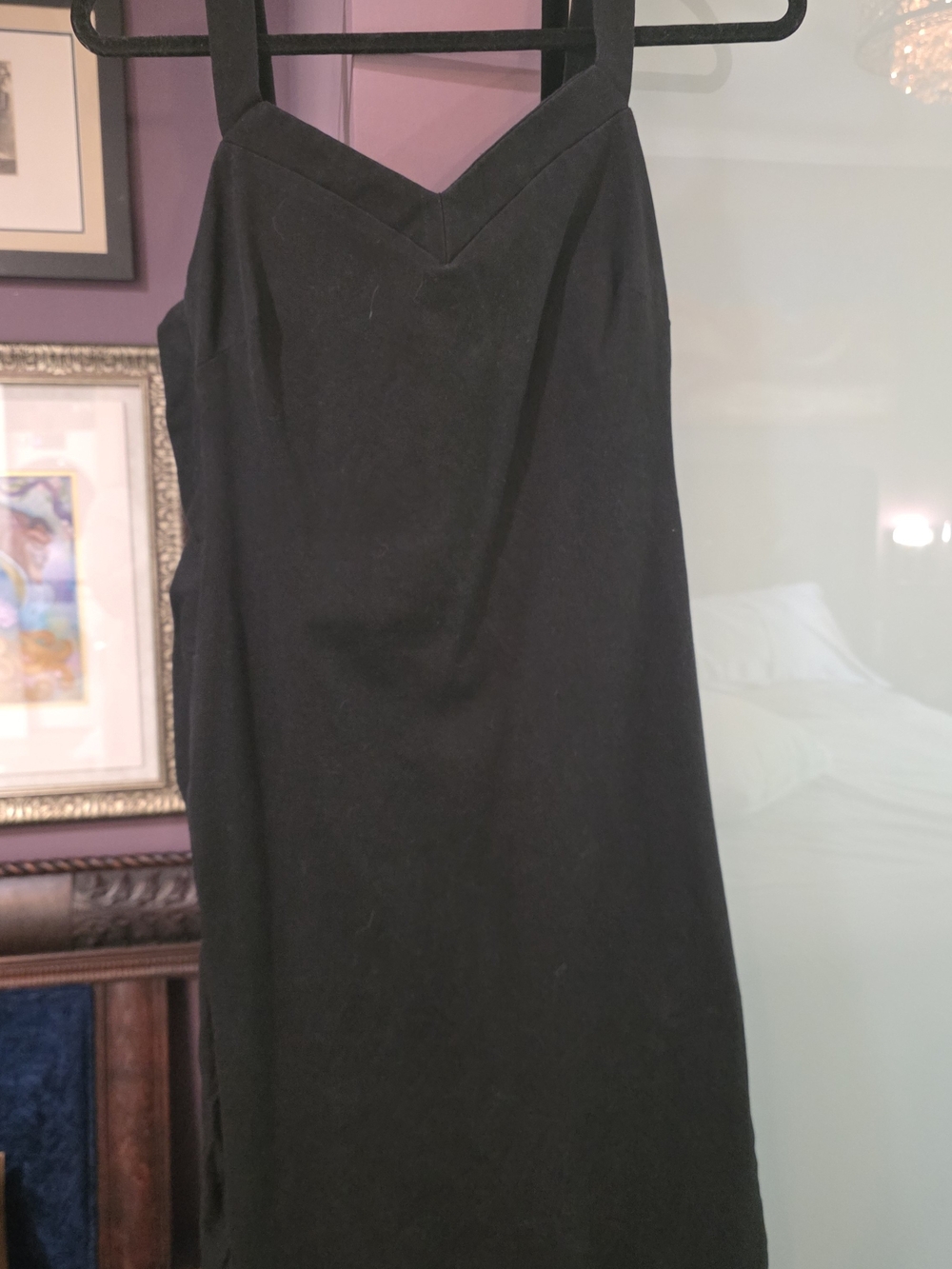 Banana Republic Sloan Bi-Stretch black sheath dress, size 12